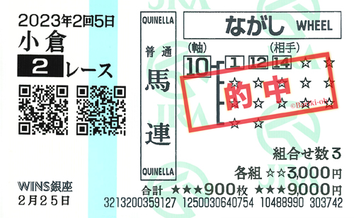 馬券画像