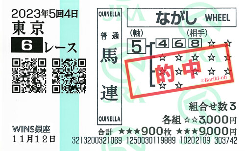 馬券画像