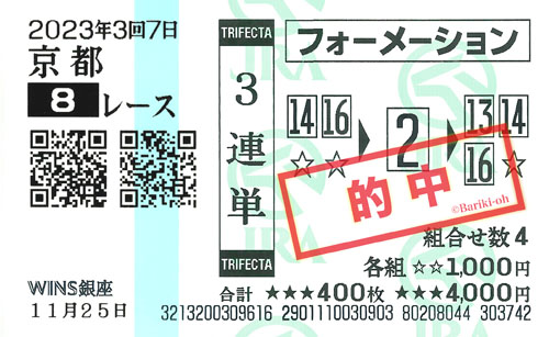 馬券画像