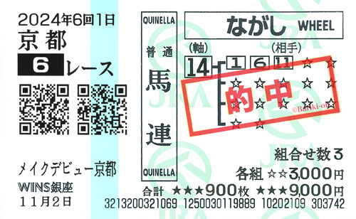 馬券画像